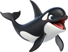 Orca in captivating, fluid posture exhibiting natural grace. . png