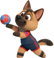 Puppy in energetic action, showing graceful sporting pose. . png