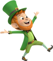 Adorable leprechaun surrounded by magical vibes and Irish traditions. . png