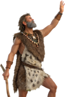 Resilient prehistoric figure showcasing ancient strength and masculine appeal. . png