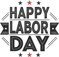 Decorative Text with Happy Labor Day in Calligraphy Font. . png