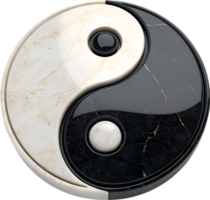Spiritual symbol of Yin Yang for harmonious Taoist balance. . png