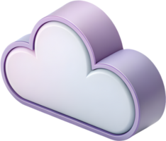 Weather Icon with Minimal Cloud Design for Environmental Projects. . png