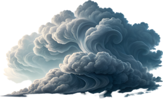 Cloudy Sky Design with Moody Nimbostratus Stormy Clouds. . png