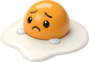 Charming Egg Design with Fun Expression for Playful Clipart. . png