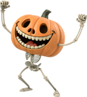 divertido y alegre calabaza con exagerado expresiones para Víspera de Todos los Santos clipart. . png