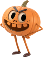 linda Víspera de Todos los Santos calabaza con exagerado facial expresiones para escalofriante divertida. . png