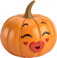 Víspera de Todos los Santos calabaza personaje con expresivo excesivo cara y emociones . png