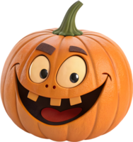 Cute pumpkin character with over-the-top facial expressions for Halloween. . png