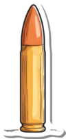 A single bullet casing is depicted in this image png