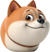 Cheerful puppy emoji with adorable facial expression and ears. . png