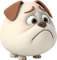 Puppy emoji icon with cute eyes and joyful expression. . png