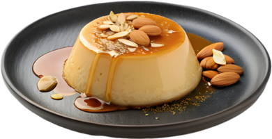 Delicious dessert pudding art with chocolate, caramel, and vanilla options. . png