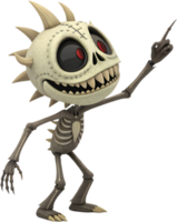 Funny expression monster with playful, animated character. . png