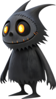 Funny cartoon monster with a hilarious expression and joyful mood. . png