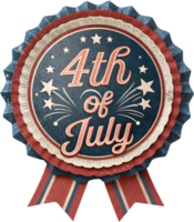 Emblem for celebrating freedom on 4th of July Independence Day. . png