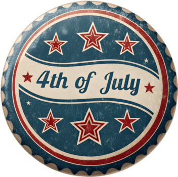 americano independencia 4to de julio logo para libertad celebracion. . png