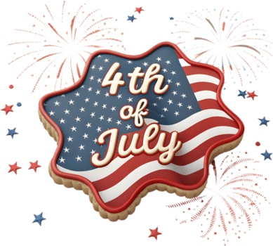 patriótico logo para independencia día celebrando americano libertad. . png