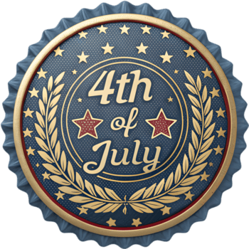 americano libertad celebracion con 4to de julio patriótico logo. . png