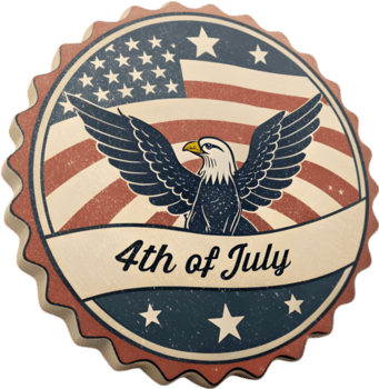 nacional orgullo 4to de julio logo Perfecto para independencia día celebraciones . png