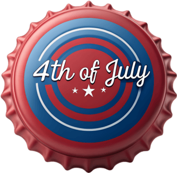 independencia día emblema con rojo, blanco, y azul colores para logotipos . png