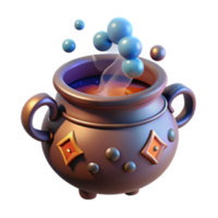 Steaming Cauldron Illustration, Fantasy Potion Brewing, Magical Brew, Mystical Elixir, Enchanting Cauldron, Whimsical Design, Digital Art, Game Asset, Boiled Liquid, bubbling Potion, Mystic Charm png