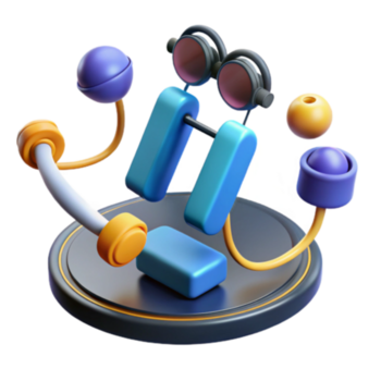 resumen 3d hacer de vistoso geométrico formas y objetos png