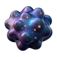 Cosmic Cluster 3D Render Abstract Background Image png