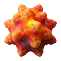 Abstract 3D Render of a Luminous Cell Structure png