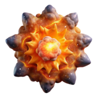3D Render Cosmic Explosion Starburst Nebula Galaxy Abstract Background Image png