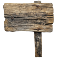 Closeup of a rustic wooden sign with weathered texture and natural imperfections, showcasing craftsmanship and age, Closeup a sign made from a wooden board without separate text on a background png