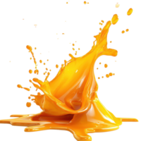 Beautifully rendered oil splash isolated on Transparent background showcasing dynamic liquid movement, oil splash, 3d render, isolated background png