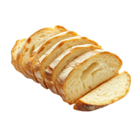 Sliced bread on a clean Transparent background showcasing fresh and fluffy texture ideal for sandwiches, Sliced bread. background png