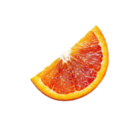 Freshly sliced orange wedge displayed on clean Transparent background for healthy eating concept, Orange slice isolated on background png