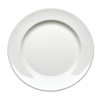 White plate isolated on a clean Transparent background for minimalist presentation and food styling, Plate isolated on background png