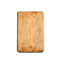 Wooden standing board with a smooth, natural finish against a Transparent background for culinary use, Wooden standing board background png