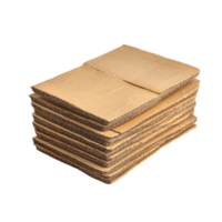 Stacked corrugated cardboard boxes isolated on a Transparent background for packaging and shipping purposes, Corrugated Boxisolated on background png