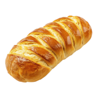 Freshly baked loaf bread isolated on a clean Transparent background perfect for culinary use and display, Loaf Breadisolated on background png