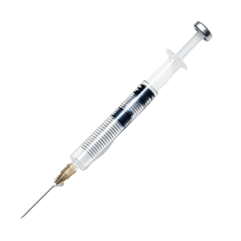leeg injectiespuit voor injectie Aan wit achtergrond met Doorzichtig details van de vat en naald- voor medisch gebruiken, leeg injectiespuit voor injectie geïsoleerd Aan wit achtergrond png