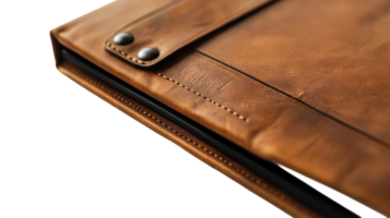 Stylish Leather Portfolio Folder with Multiple Compartments Ideal for Organizing Documents and Enhancing Professional Appearance. png