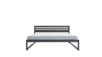 Elegant Metal Bed Frame with Simple Design, Perfect for Minimalist Bedrooms and Modern Decor Styles, Enhancing Any Room's Aesthetic Appeal. png