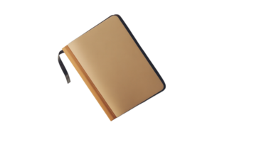 Stylish Minimalist Leather Notebook with Ribbon for Effective Note-Taking and Journaling in a Sophisticated Environment. png