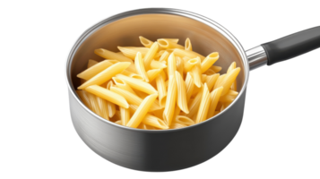 High-Quality Image of a Saucepan with Boiling Pasta Perfect for Cooking Blogs and Recipe Visuals. png