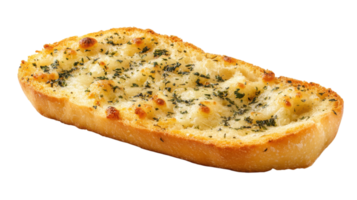 Deliciously Baked Garlic Bread Served with Fresh Herbs on a White Plate for Perfect Appetizers or Side Dishes to Enhance Your Dining Experience. png