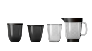 A Comprehensive Collection of Measuring Cups Perfect for Cooking and Baking Needs, Showcasing Precision and Design on a Transparent Background. png