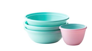 Versatile Set of Plastic Nesting Bowls in Various Sizes for Kitchen Use and Food Preparation for Every Culinary Task. png