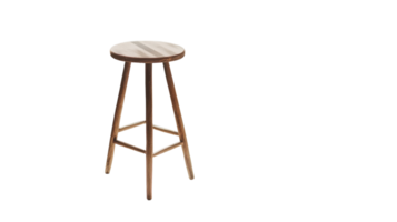 A wooden stool with a black background png