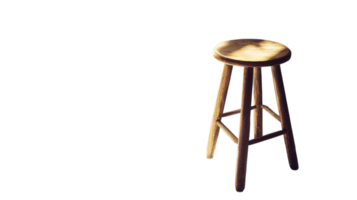 A stool is shown against a black background png