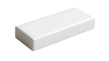 A white plastic box sitting on a black surface png