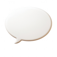 A blank speech bubble shape for dialogue or messaging in design projects. png